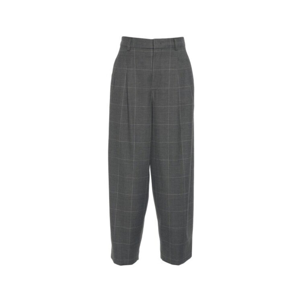 Rossi High-Waisted Trousers With Pleats And Classic Check Pattern - NWT